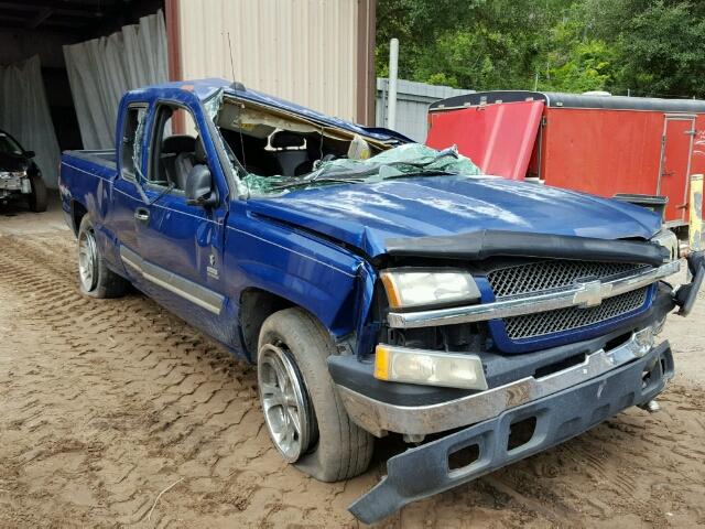 1GCEK19T24Z308517 - 2004 CHEVROLET SILVERADO BLUE photo 1