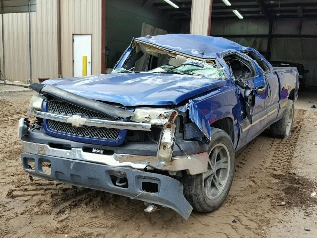 1GCEK19T24Z308517 - 2004 CHEVROLET SILVERADO BLUE photo 2