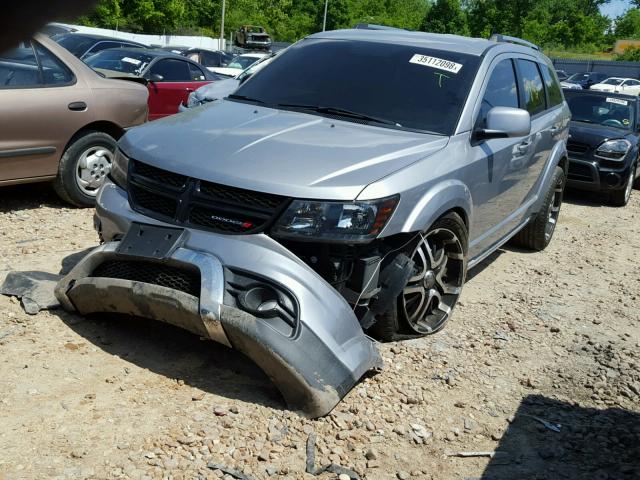 3C4PDCGG7GT178928 - 2016 DODGE JOURNEY CR SILVER photo 2