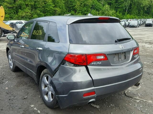 5J8TB18509A001316 - 2009 ACURA RDX TECHNO GRAY photo 3