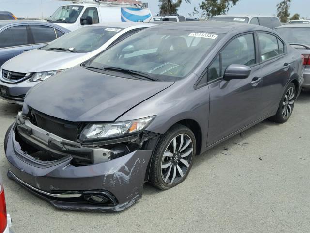 19XFB2F94FE264053 - 2015 HONDA CIVIC EXL Gümüş foto 2