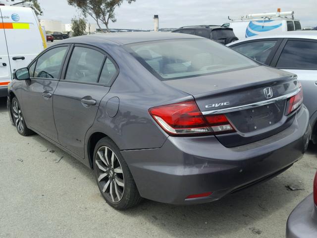 19XFB2F94FE264053 - 2015 HONDA CIVIC EXL Gümüş foto 3