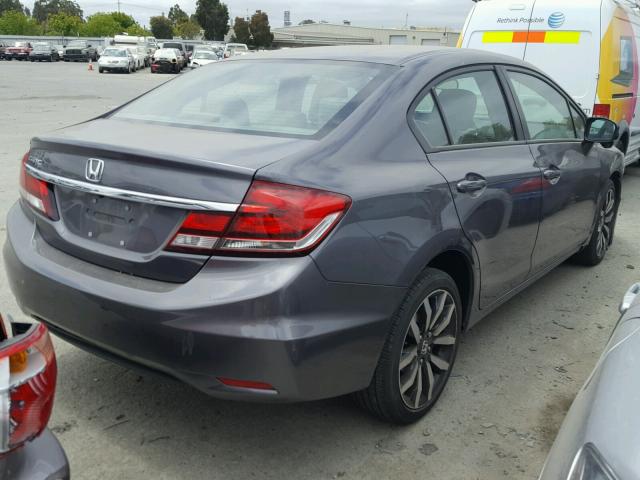 19XFB2F94FE264053 - 2015 HONDA CIVIC EXL Gümüş foto 4