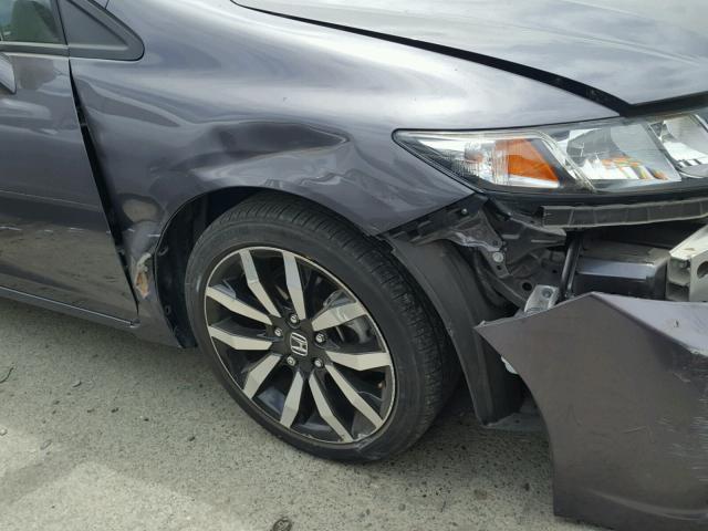 19XFB2F94FE264053 - 2015 HONDA CIVIC EXL Gümüş foto 9