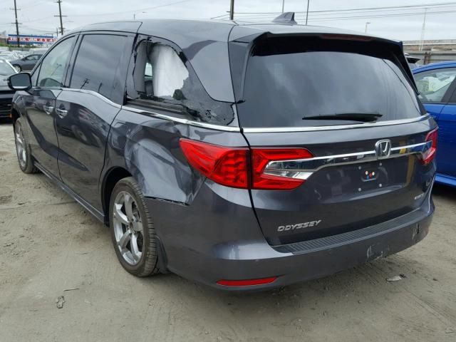 5FNRL6H94JB010912 - 2018 HONDA ODYSSEY EL GRAY photo 3