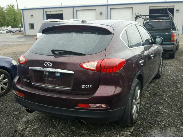 JN1AJ0HR9BM852821 - 2011 INFINITI EX35 BASE BURGUNDY photo 4