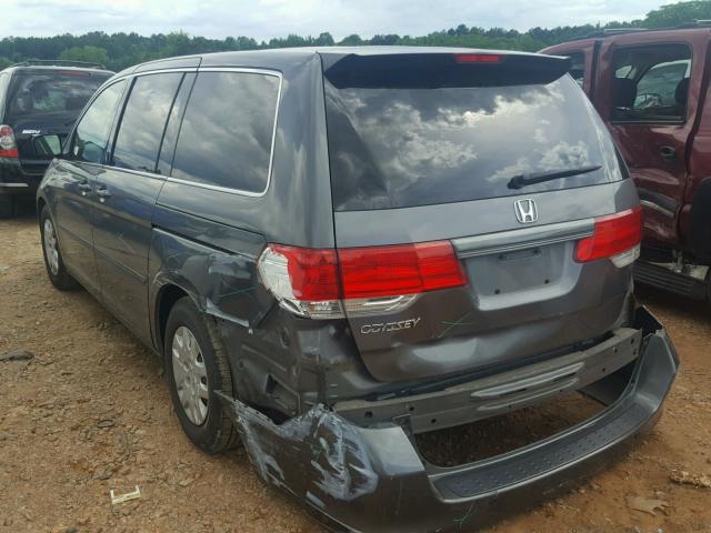 5FNRL382X8B064162 - 2008 HONDA ODYSSEY LX GRAY photo 3