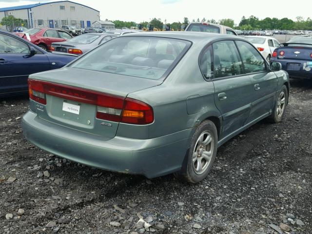 4S3BE625947201852 - 2004 SUBARU LEGACY L S GREEN photo 4