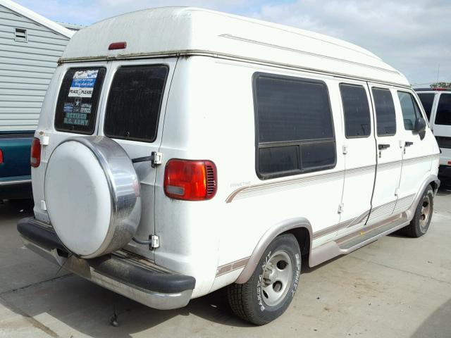 2B6HB21Y9VK554886 - 1997 DODGE RAM VAN B2 WHITE photo 4