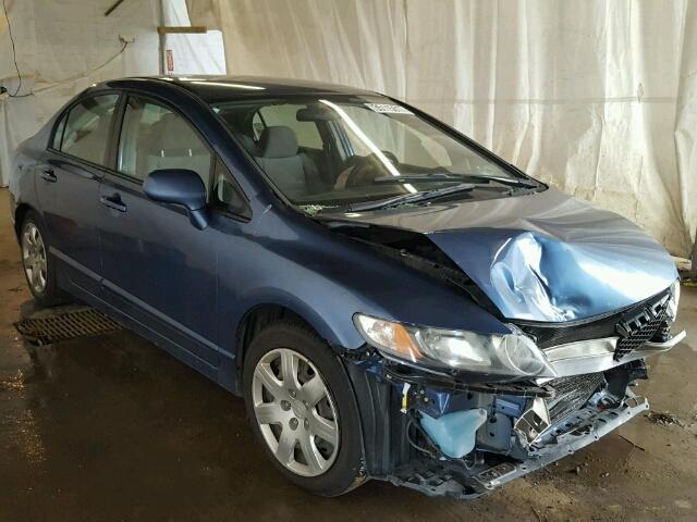 2HGFA1F5XAH578590 - 2010 HONDA CIVIC LX BLUE photo 1