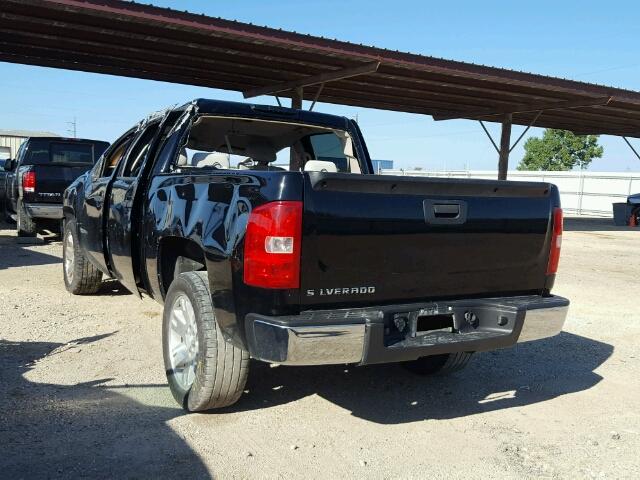 3GCEC23C09G105869 - 2009 CHEVROLET SILVERADO BLACK photo 3