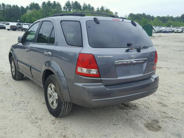 KNDJC733135063920 - 2003 KIA SORENTO EX GRAY photo 3