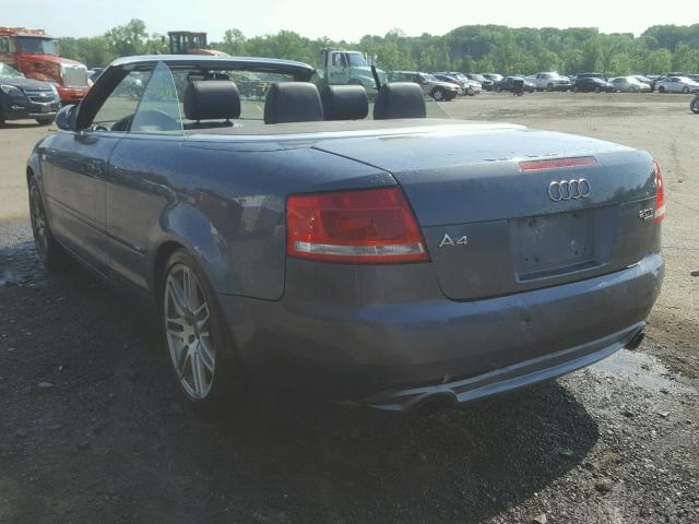 WAUDF48H49K007789 - 2009 AUDI A4 2.0T CA GRAY photo 3