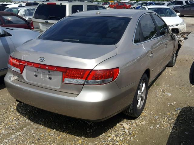 KMHFC46D57A237439 - 2007 HYUNDAI AZERA GLS GOLD photo 4