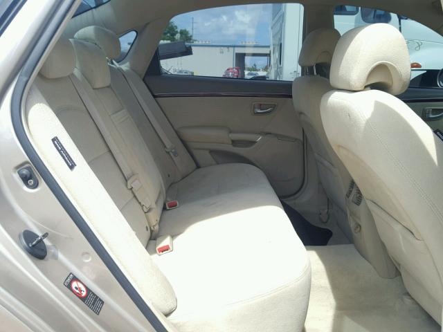 KMHFC46D57A237439 - 2007 HYUNDAI AZERA GLS GOLD photo 6