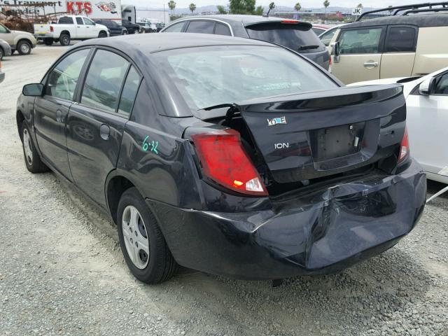 1G8AG54F84Z105098 - 2004 SATURN ION LEVEL BLACK photo 3