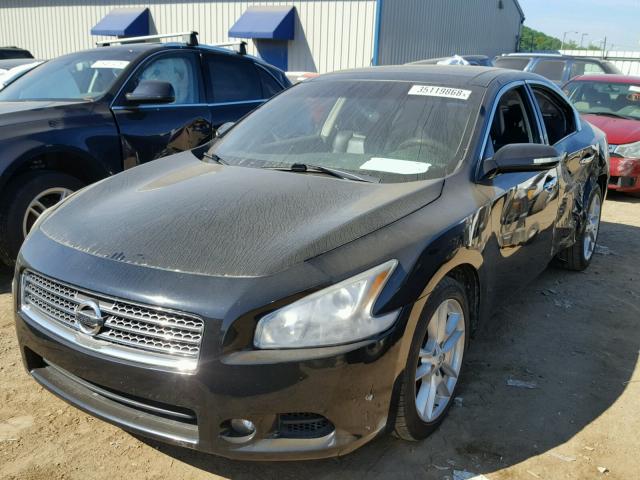 1N4AA5AP2AC846114 - 2010 NISSAN MAXIMA S BLACK photo 2
