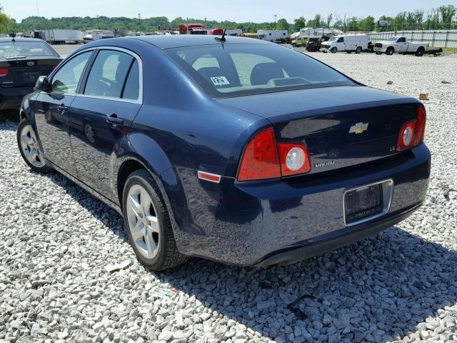 1G1ZG57B89F207410 - 2009 CHEVROLET MALIBU LS BLUE photo 3