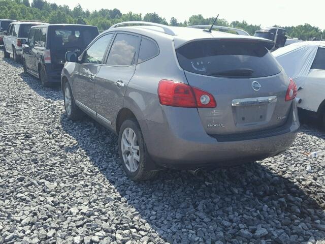 JN8AS5MV0CW359453 - 2012 NISSAN ROGUE S GRAY photo 3