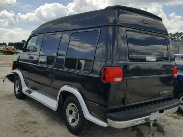 2B6HB11Y61K515466 - 2001 DODGE RAM VAN B1 BLACK photo 3