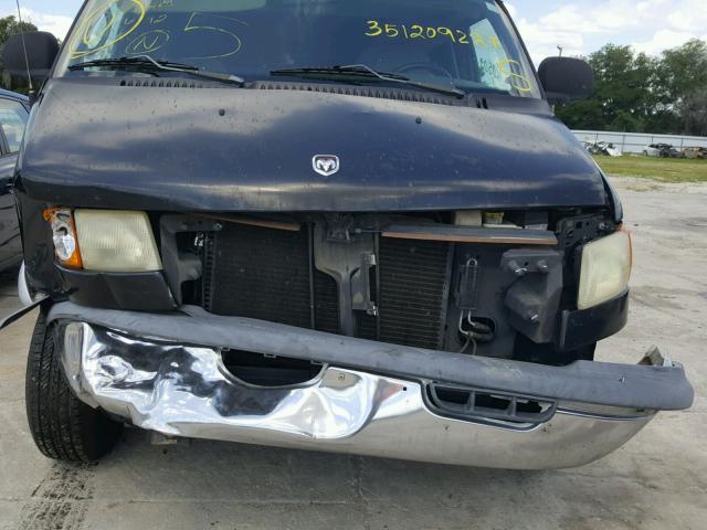 2B6HB11Y61K515466 - 2001 DODGE RAM VAN B1 BLACK photo 9