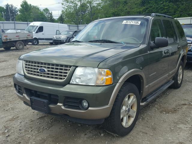 1FMZU74W84UA27475 - 2004 FORD EXPLORER E GREEN photo 2