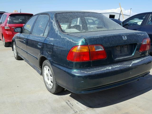2HGEJ6611YH508265 - 2000 HONDA CIVIC BASE GREEN photo 3