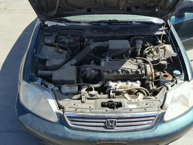 2HGEJ6611YH508265 - 2000 HONDA CIVIC BASE GREEN photo 7