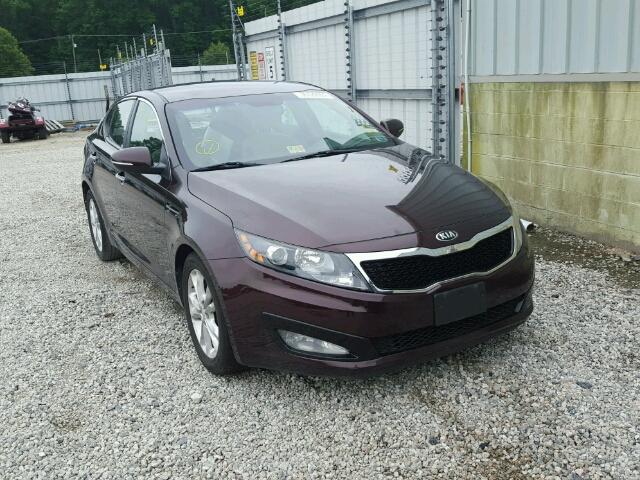 5XXGM4A74DG204472 - 2013 KIA OPTIMA LX MAROON photo 1