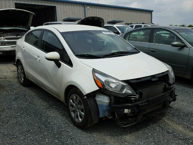 KNADM4A33C6076011 - 2012 KIA RIO LX WHITE photo 1