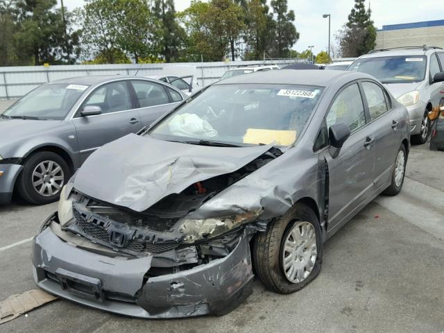 2HGFA16399H334102 - 2009 HONDA CIVIC VP GRAY photo 2