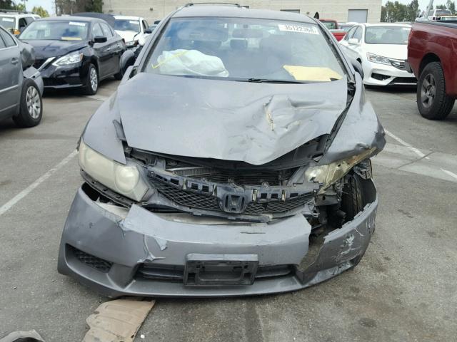 2HGFA16399H334102 - 2009 HONDA CIVIC VP GRAY photo 9