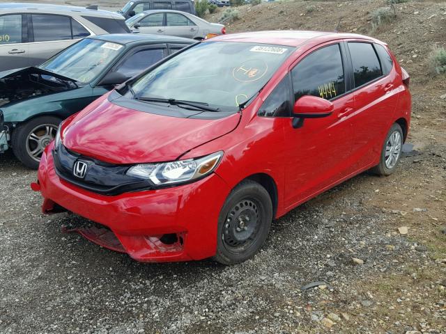 JHMGK5H53GX013587 - 2016 HONDA FIT LX RED photo 2