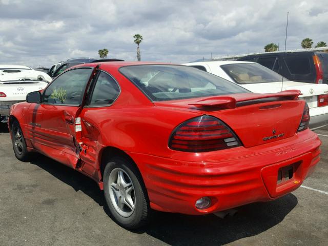 1G2NE12T7XM738048 - 1999 PONTIAC GRAND AM S RED photo 3
