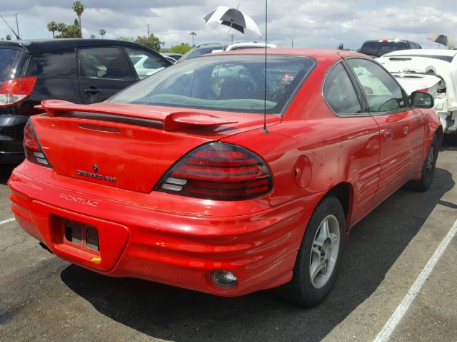 1G2NE12T7XM738048 - 1999 PONTIAC GRAND AM S RED photo 4