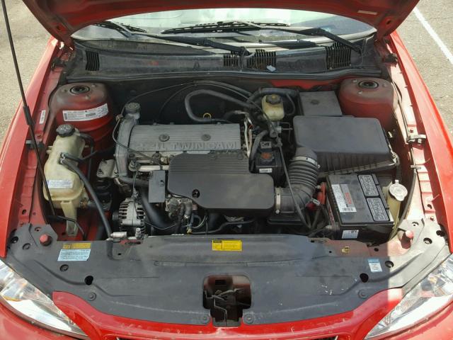 1G2NE12T7XM738048 - 1999 PONTIAC GRAND AM S RED photo 7