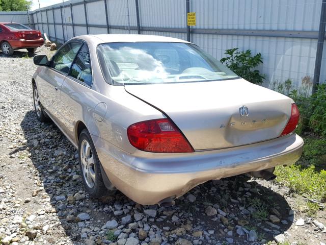 19UYA42471A021013 - 2001 ACURA 3.2CL SILVER photo 3