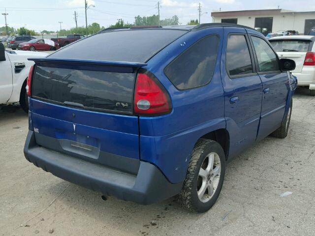 3G7DA03EX3S573523 - 2003 PONTIAC AZTEK BLUE photo 4