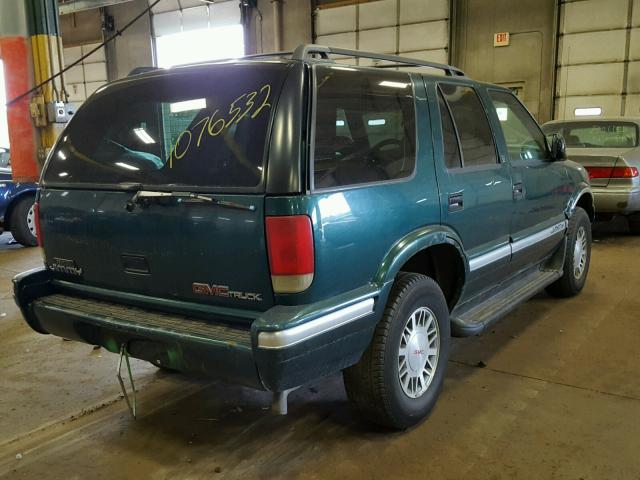 1GKDT13W7V2547264 - 1997 GMC JIMMY GREEN photo 4