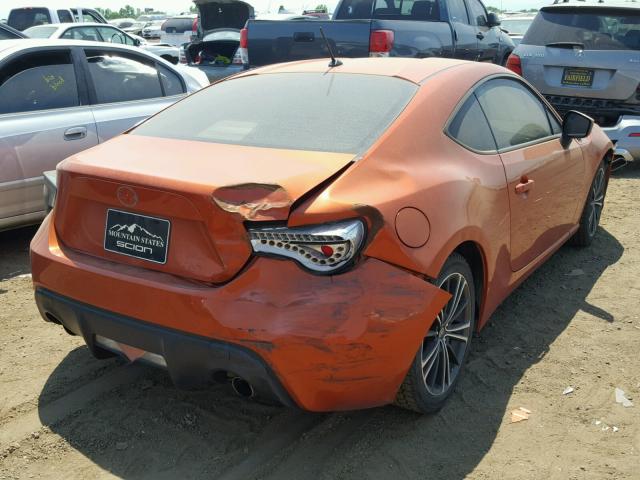 JF1ZNAA19D1731618 - 2013 TOYOTA SCION FR-S ORANGE photo 4