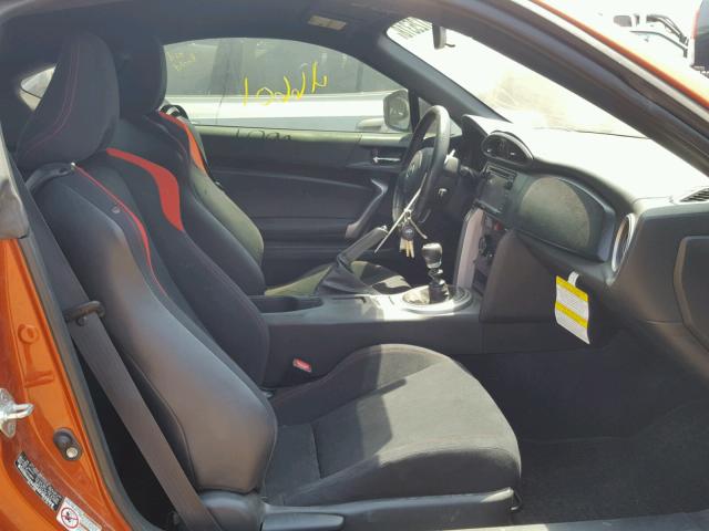 JF1ZNAA19D1731618 - 2013 TOYOTA SCION FR-S ORANGE photo 5