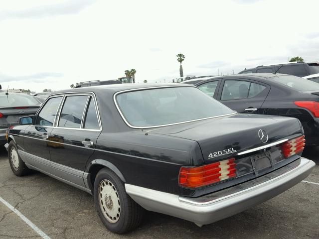 WDBCA35D9HA329307 - 1987 MERCEDES-BENZ 420 SEL BLACK photo 3