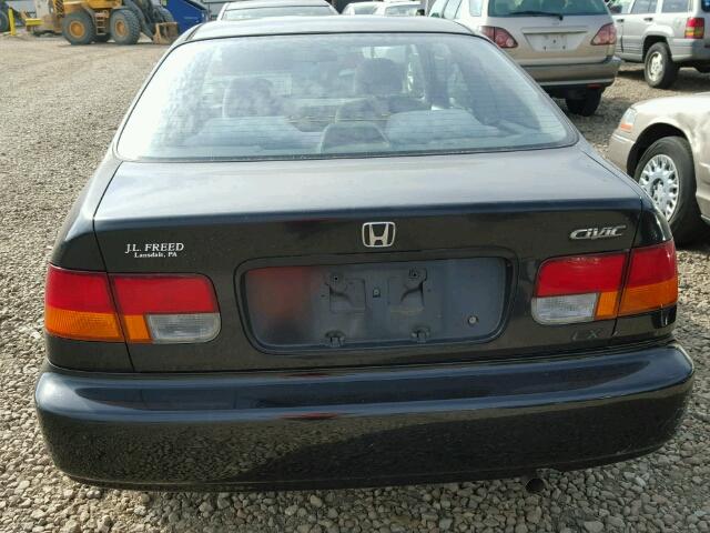 1HGEJ8247VL002076 - 1997 HONDA CIVIC EX BLACK photo 9