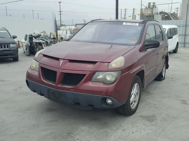 3G7DB03EX3S598810 - 2003 PONTIAC AZTEK BURGUNDY photo 2