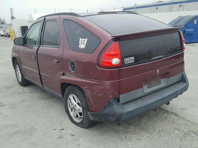 3G7DB03EX3S598810 - 2003 PONTIAC AZTEK BURGUNDY photo 9