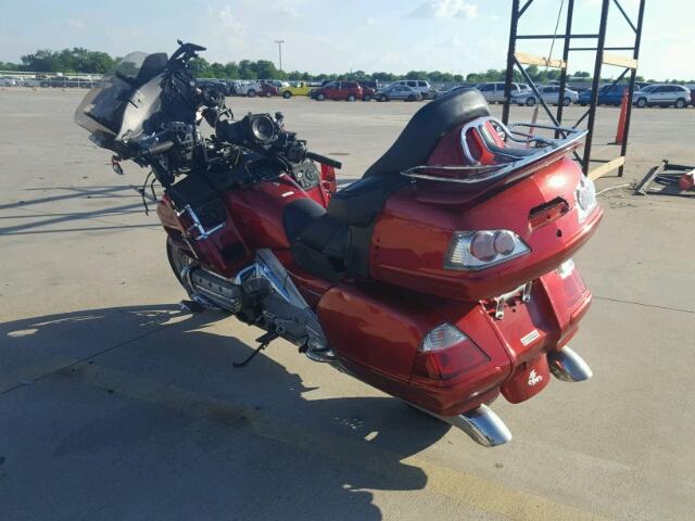 1HFSC47L58A705590 - 2008 HONDA GL1800 RED photo 3