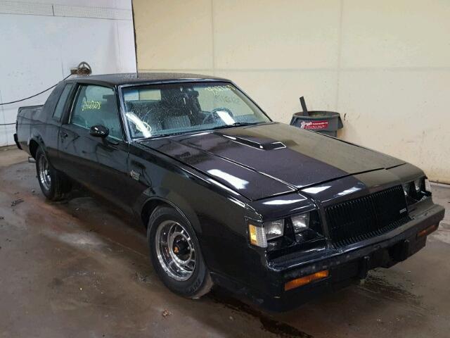 1G4GJ1171HP455337 - 1987 BUICK REGAL შავი ფოტო 1