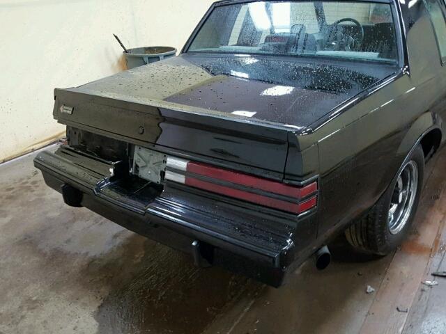 1G4GJ1171HP455337 - 1987 BUICK REGAL შავი ფოტო 10