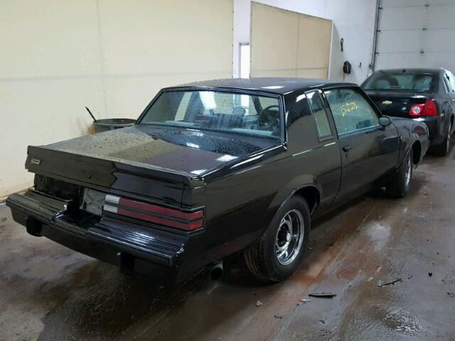 1G4GJ1171HP455337 - 1987 BUICK REGAL შავი ფოტო 4