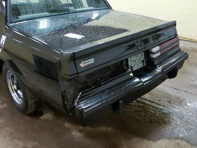 1G4GJ1171HP455337 - 1987 BUICK REGAL შავი ფოტო 9